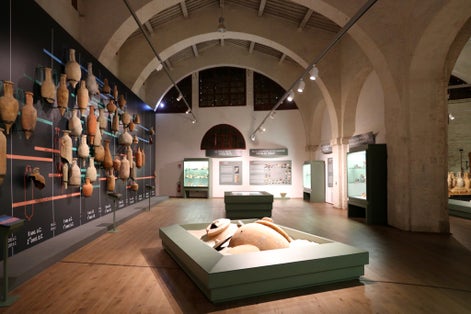 Museo delle navi antiche di Pisa,Italy.