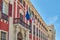 Italy, Sardinia, Cagliari, Palazzo square, the facade of the Regio palace.