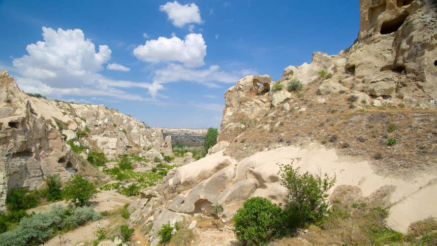 Goreme - open air museum, Cappadocia, Turkey in a beautiful summer day
