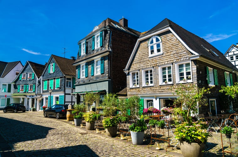 Historic slate houses in Solingen-Grafrath - North Rhine-Westphalia, Germany