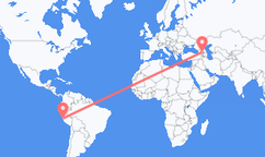 리마에서 출발해 트빌리시로 향하는 항공편