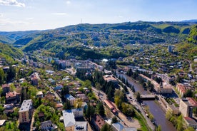 Photo of beautiful natural Martvili canyon with view of the mountain river in Georgia.