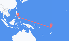 Funafuti to Dumaguete