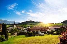 photo of a beautiful mountain view at Abtenau is a market town in the Hallein District of Salzburg in Austria.