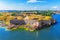 Photo of scenic summer aerial view of Suomenlinna (Sveaborg) sea fortress in Helsinki, Finland.