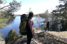 1-dagers liten gruppe Stockholm natur sommervandring