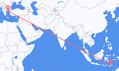 Loty z Dili, Timor Wschodni do Lemnos, Grecja