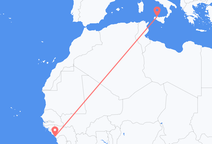 Conakry to Palermo