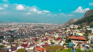 Photo of aerial view of Hatay, Turkey.