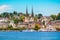 photo of Lake Lucerne and City Skyline with Church of St. Leodegar is a Roman Catholic church in the city of Lucerne, Switzerland.