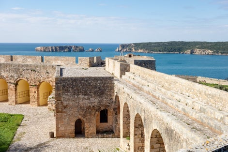 Photo of The brick wall in the Pylos Castle (Niokastro, Neokastro) in Pylos city, Greece.