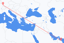 Flights from Muscat to Strasbourg