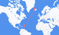 Flights from Antigua to Reykjavík