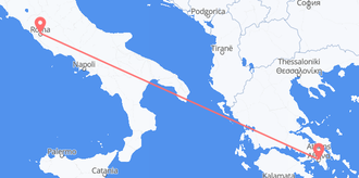 Flights from Greece to Italy