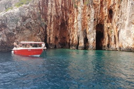 Excursion privée en hors-bord sur la plage des roches rouges et des îles Pakleni