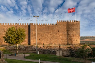 Photo of aerial view of Diyarbakir, Turkey.