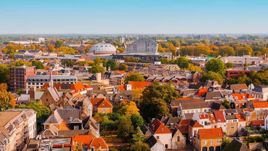 photo of view of Aerial view. Breda. Netherlands.