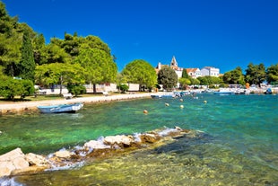 City of Zadar aerial panoramic view.