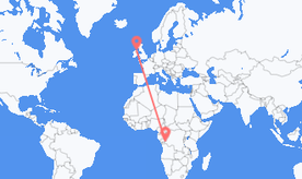 Flights from the Democratic Republic of the Congo to Northern Ireland