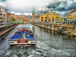 Berlin cityscape with Berlin cathedral and Television tower, Germany.