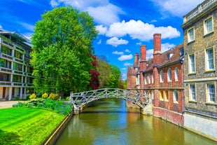 Photo of beautiful view of the city and university of Cambridge, United Kingdom.