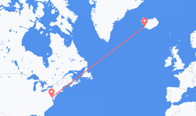 Flights from the United States to Iceland