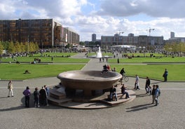 Berlin cityscape with Berlin cathedral and Television tower, Germany.