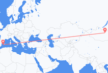Vols d’Oulan-Bator vers Ibiza
