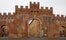 View on Porta Tufi Gate in the italian city Siena