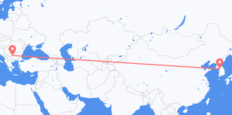 South Korea to Bulgaria