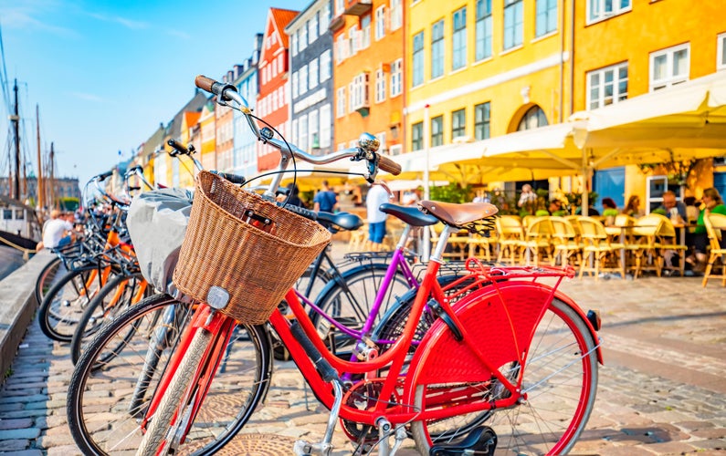 Copenhagen old town, Nyhavn harbour.