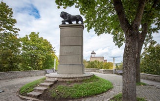 Swedish lion statue in Narva