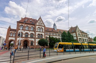 View of Debrecen city, Hungary.