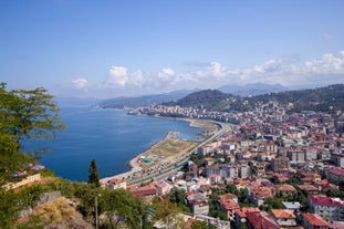 Photo of aerial view of Giresun city from Giresun castle, Turkey.