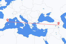 Vluchten van Nachtsjevan naar Barcelona