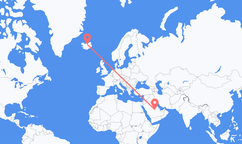 Flyreiser fra Riyadh til Akureyri