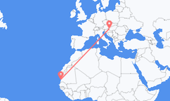 Flyg från Nouakchott, Mauretanien till Heviz, Ungern