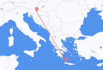 Flyrejser fra Zagreb til Chania