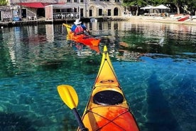 Journée complète de kayak de mer et de plongée en apnée dans la grotte verte de l'île de Lopud