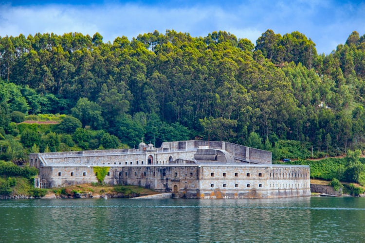 View of the Ferrol estuary in Galicia