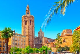 Photo of View on Peniscola from the top of Pope Luna's Castle , Valencia, Spain.