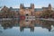 photo of Amsterdam Museum (Rijksmuseum) with I Amsterdam sign, Netherlands.