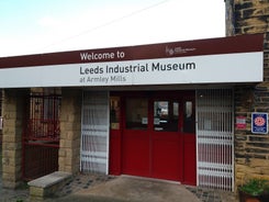 Photo of redeveloped Warehouses along the River in Leeds, UK.