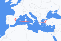 Vols d’Izmir à Valence