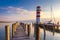 Photo of lighthouse at Lake Neusiedl, Podersdorf am See, Burgenland, Austria.