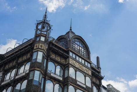 Photo of Musical Instruments Museum building facade in Brussels, Belgium.