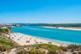 photo of an aerial view of Vila Nova de Milfontes, Alentejo Coast, Portugal.