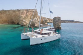 Privé catamarantrip van Naxos naar Paros en Panteronisia