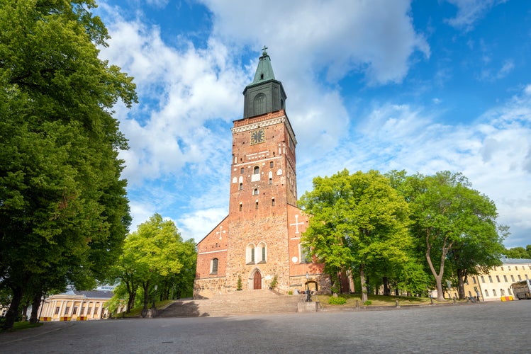 Photo of view of Turku Cathedral in Turku, Finland.