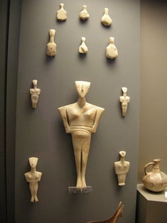 photo of Cycladic idol .
